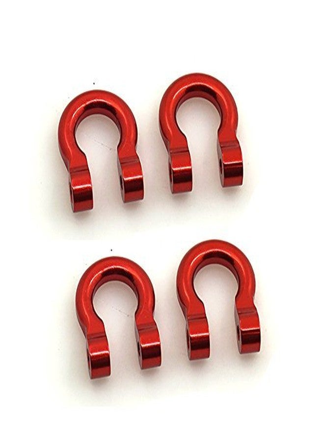 QUE-T 4 Pcs Aluminum Tow Shackle for 1/10 Scale TRX-4 Crawler Car (Red) - Image 4